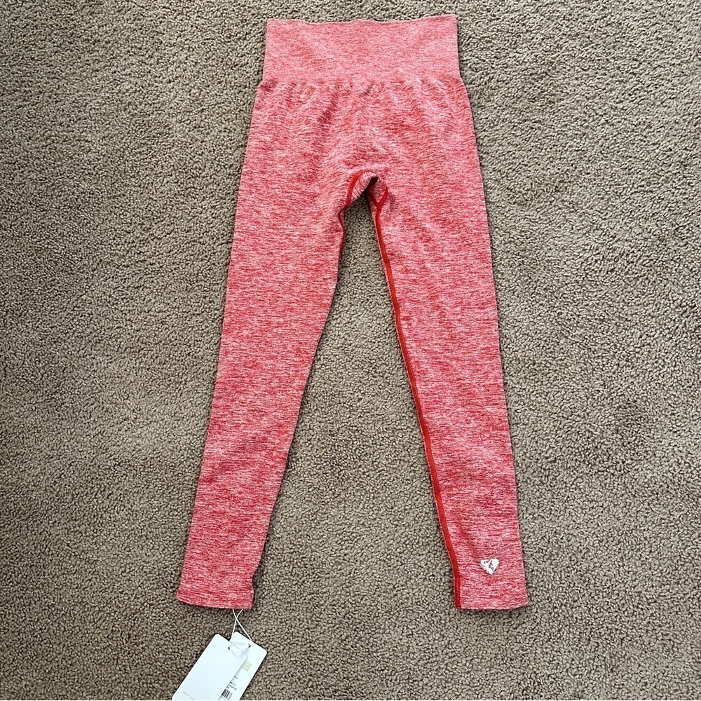NWT Women's Best Move Seamless Leggings in Red Marl Heathered Size Medium - Picture 12 of 14